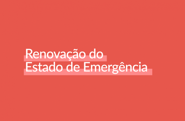 Covid-19: Renovação do estado de emergência a partir de 24 de novembro