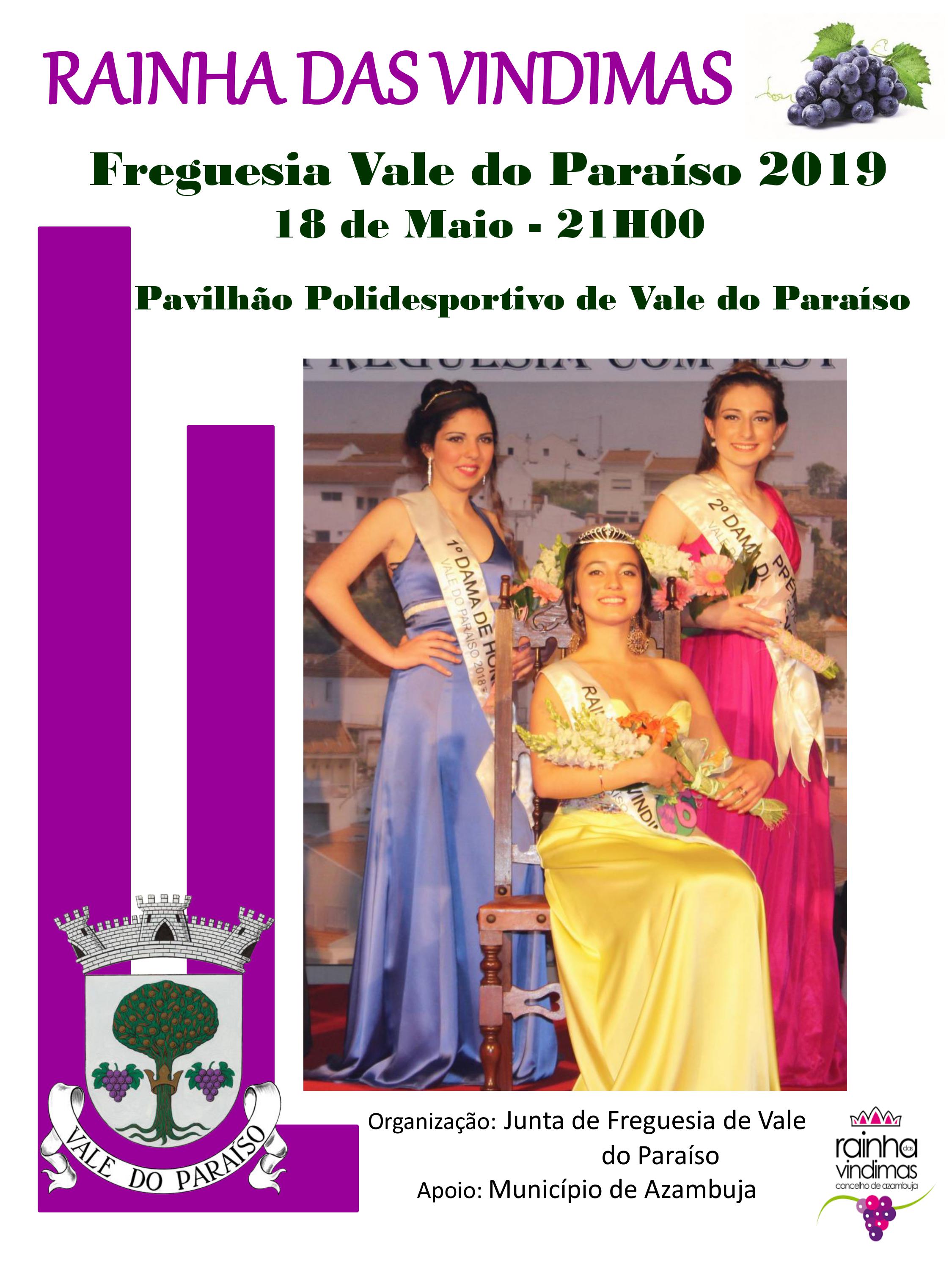 Cartaz Rainha Vindimas ValeParaiso 2019